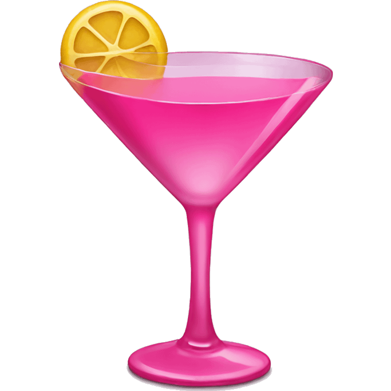 Pink martini glass  emoji