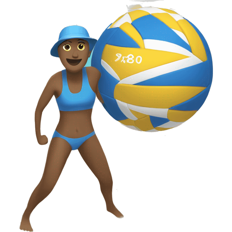 beach volleyball emoji