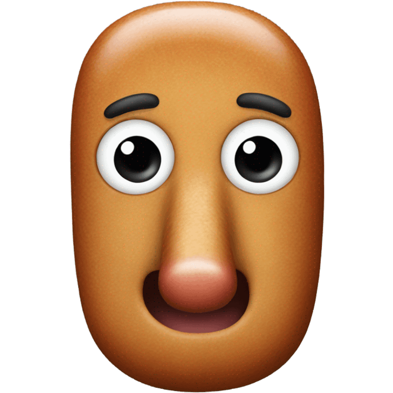 Sausage head emoji