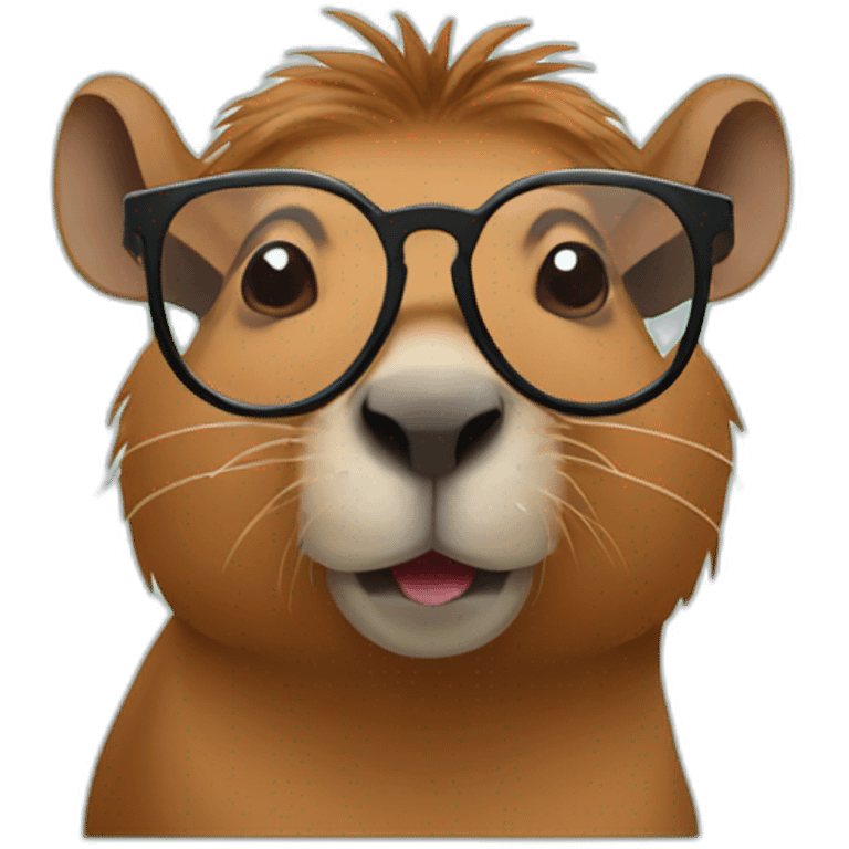 capibara with glasses emoji