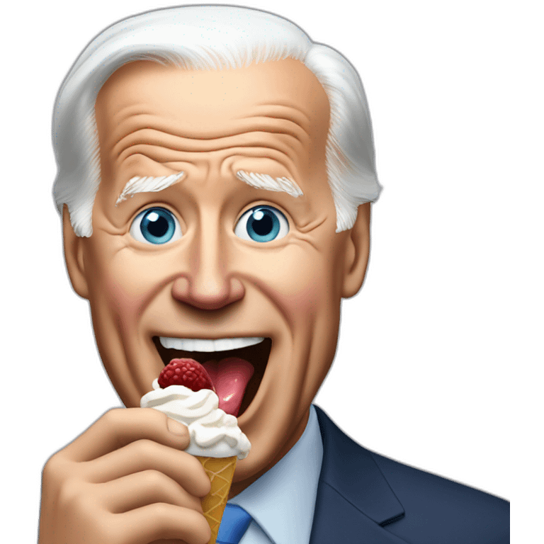 joe biden eating icecream emoji