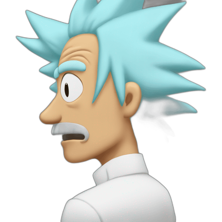 Rick Sanchez back of head emoji