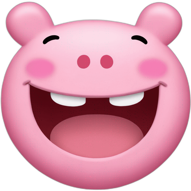 Peppa pig smile emoji