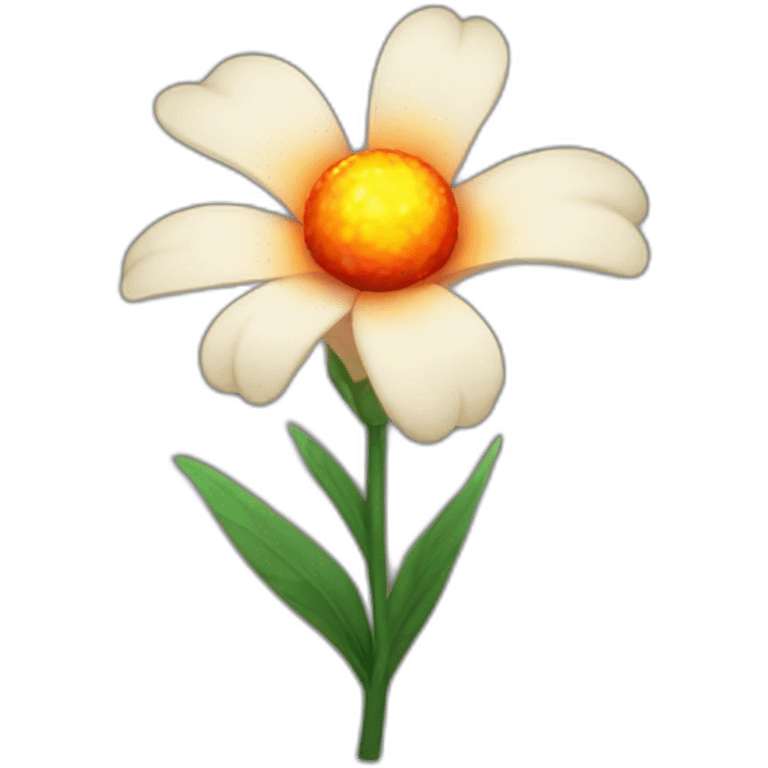 flower that throws fireballs  emoji