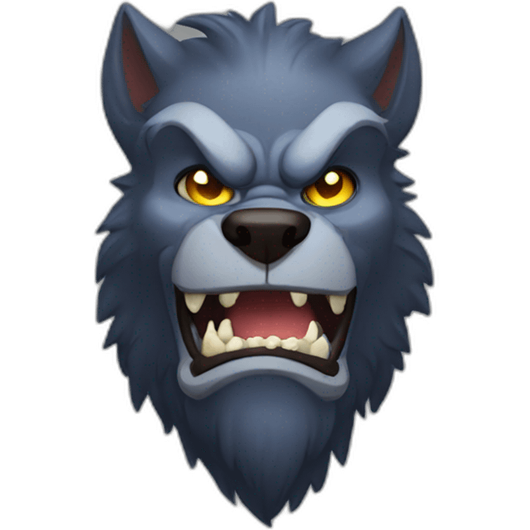 Very buff werewolf emoji