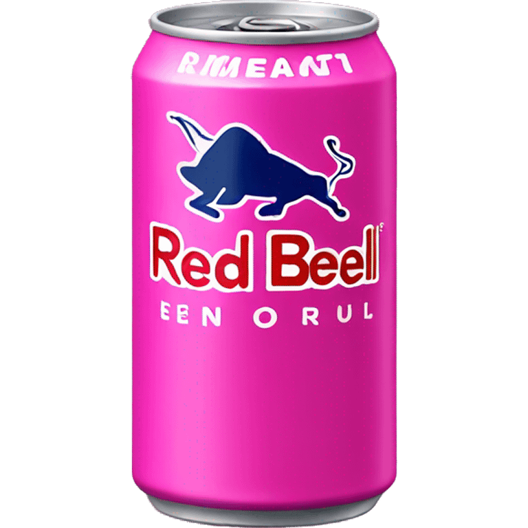 Pink redbull can emoji