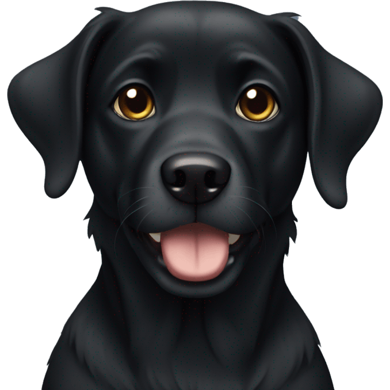 black dog emoji