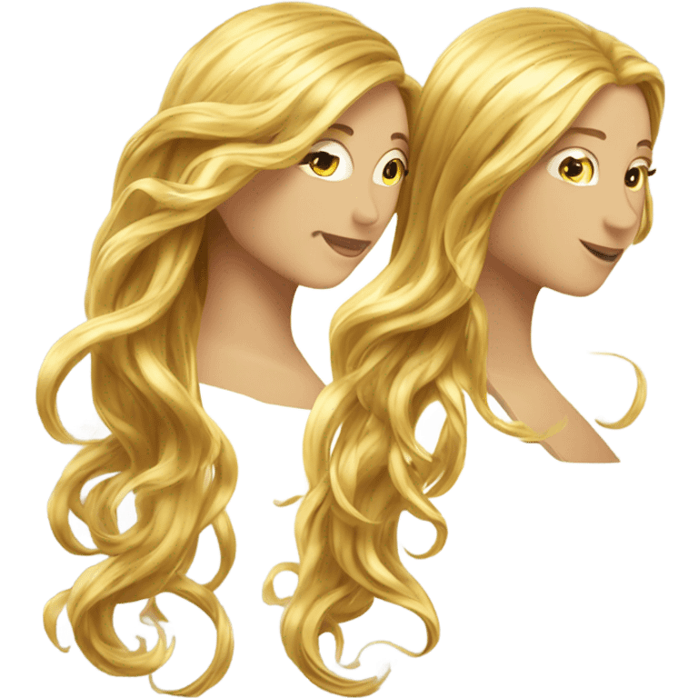 Golden hear emoji