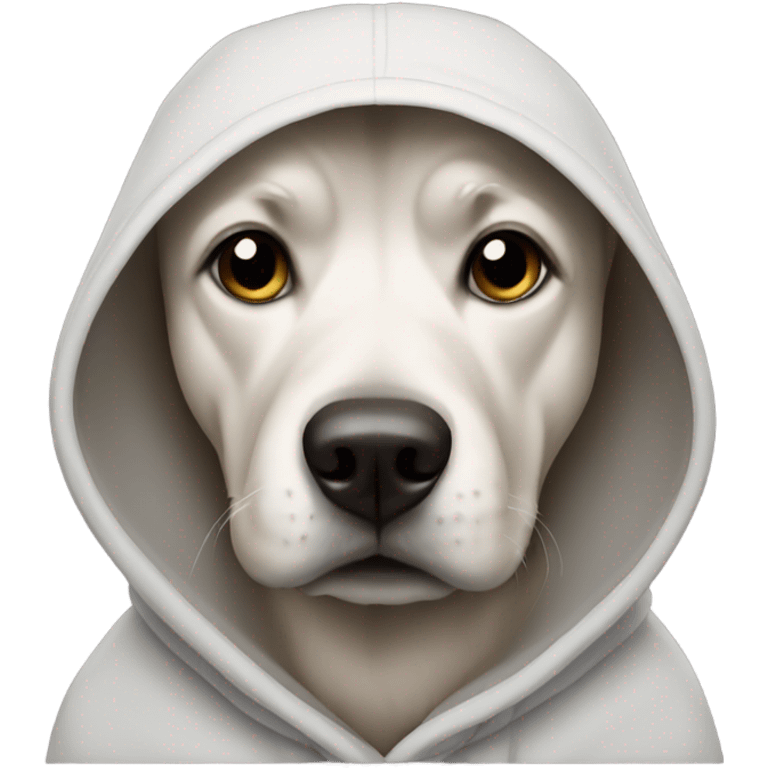 Dog wearing hoodie  emoji