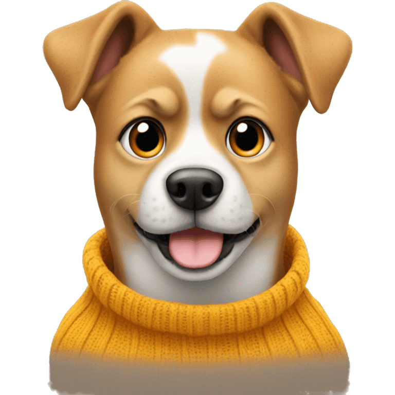 dog mit einem pulli emoji