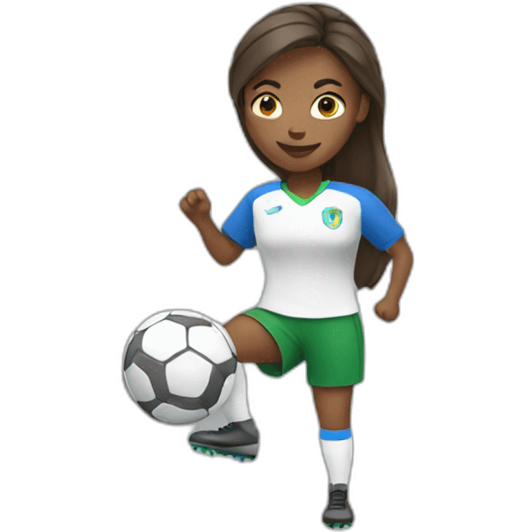 Women play soccer emoji