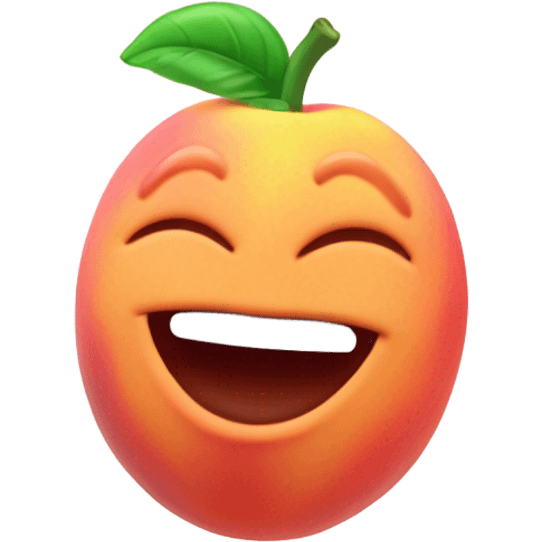 A peach using airheads emoji