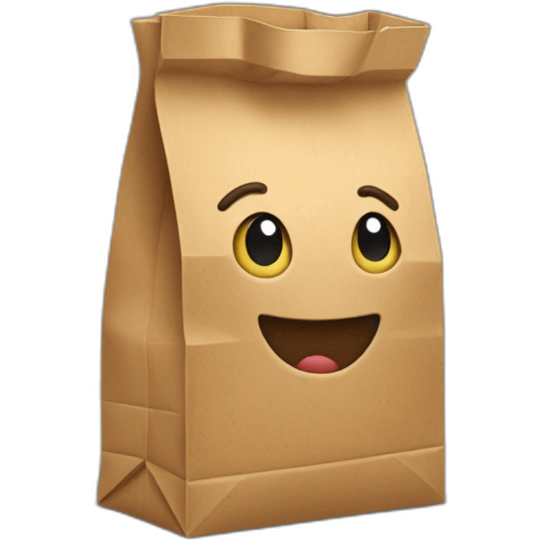 Paper bag emoji