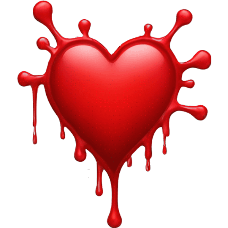 bleeding red heart emoji