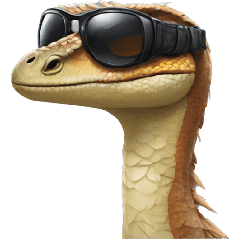 velociraptor with sunglasses emoji