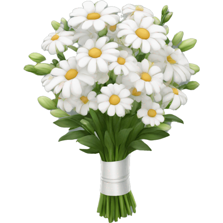 white bouquet emoji