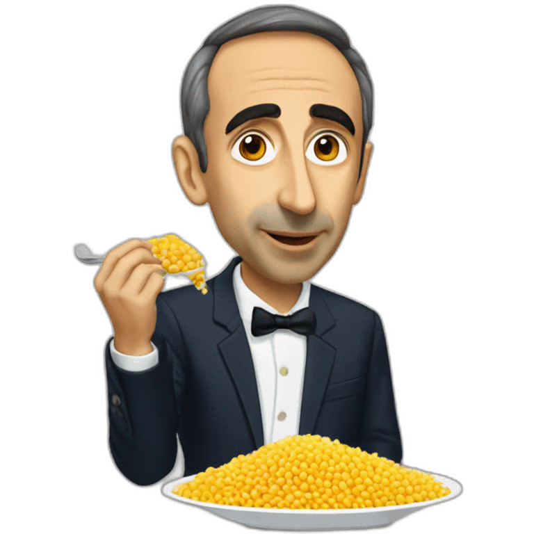 Éric zemmour eat couscous emoji