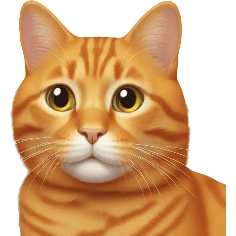 orange cat say Hi emoji