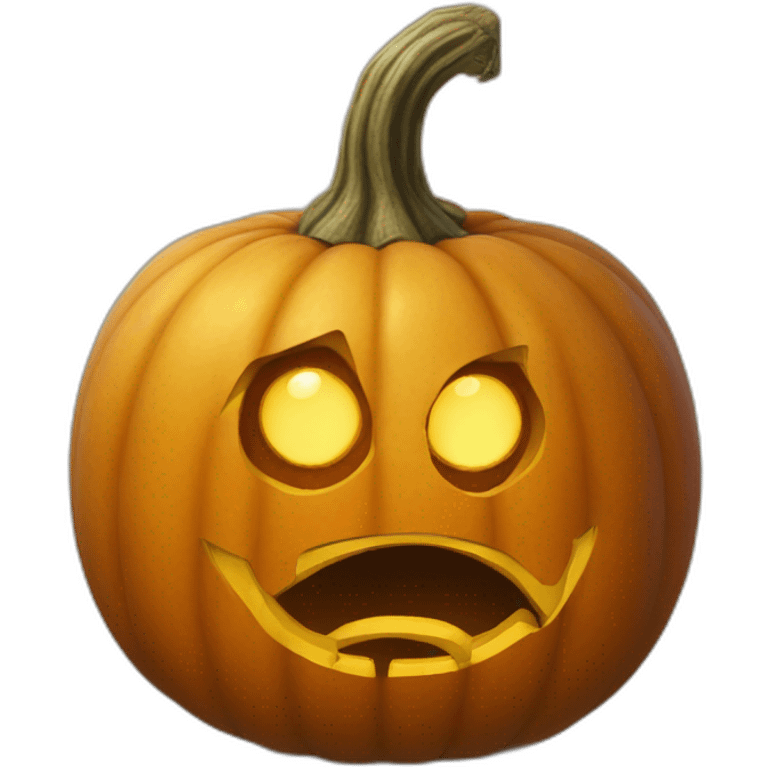 mind blown pumpkin head emoji