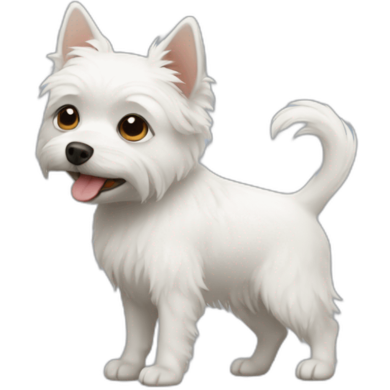 Small white dog emoji