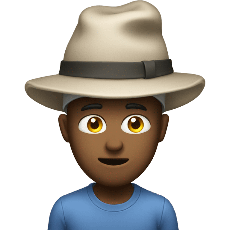 Fart wearing a hat emoji