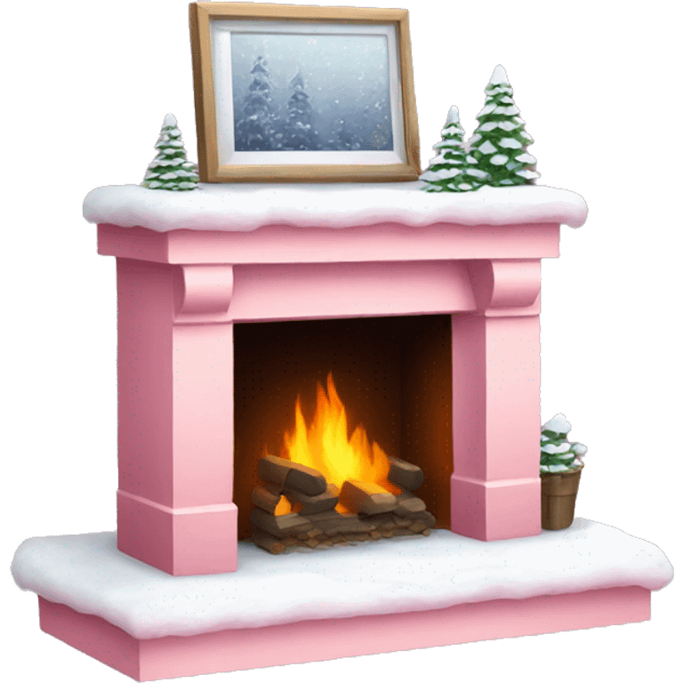 Winter Pink FirePlace emoji