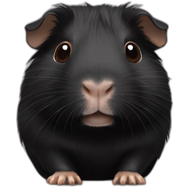 Black Guinea pig emoji