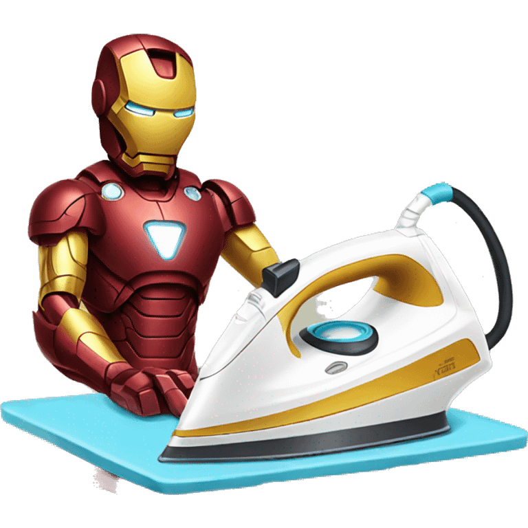 ironman ironing clothes emoji