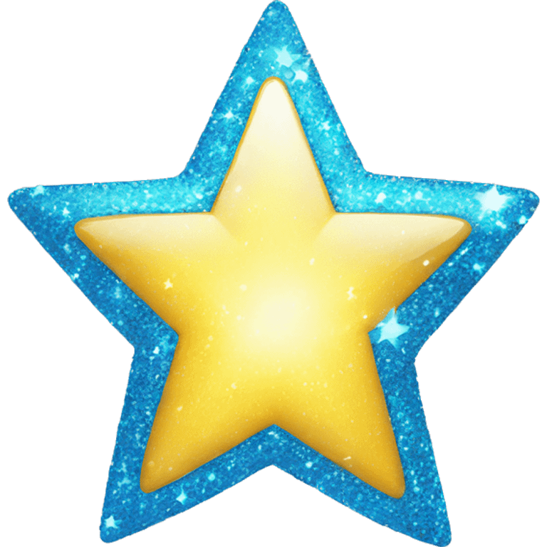 shiny blue star sparkle emoji