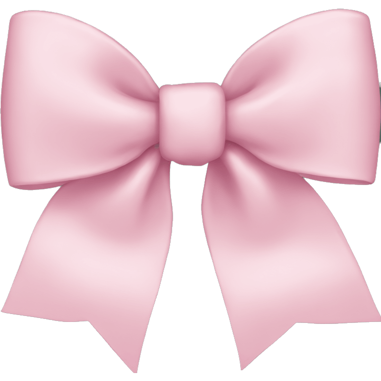 Light pink bow emoji