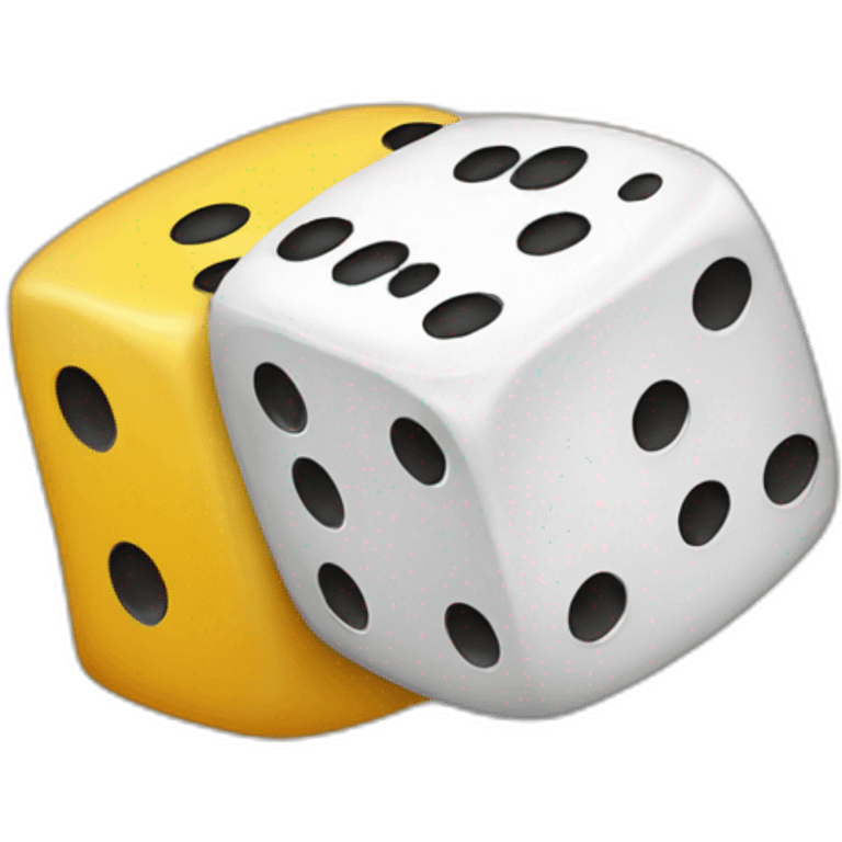 two dice cartoon  emoji