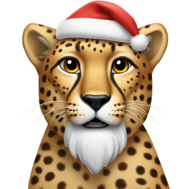 cheetah santa emoji