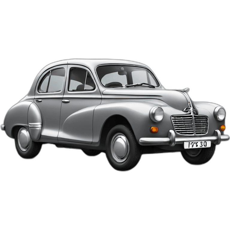 Peugeot 203 cars grey emoji