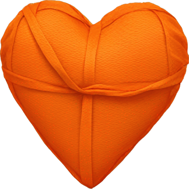 heart with orange wrap emoji