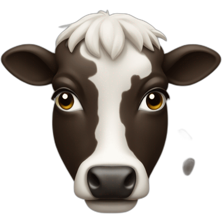 Vache cœur dans les yeux emoji