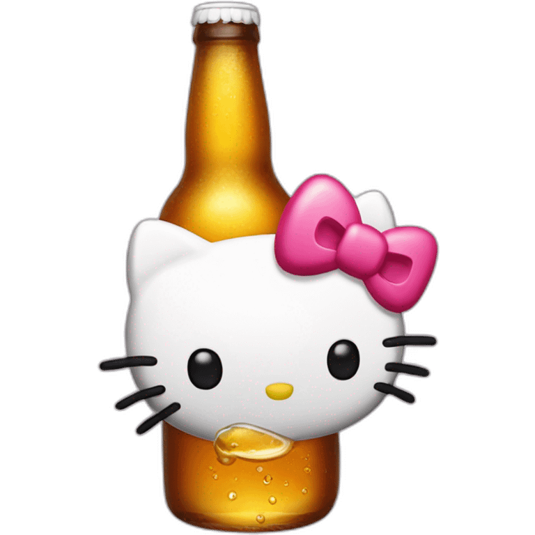 hello-kitty-drink-beer emoji