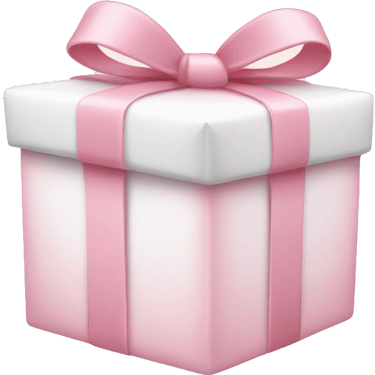 Light pink and white present emoji