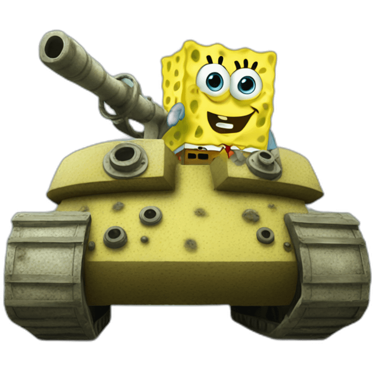 Spongbob in a tank emoji