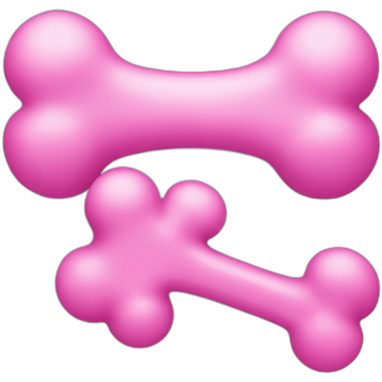 pink toy bone emoji