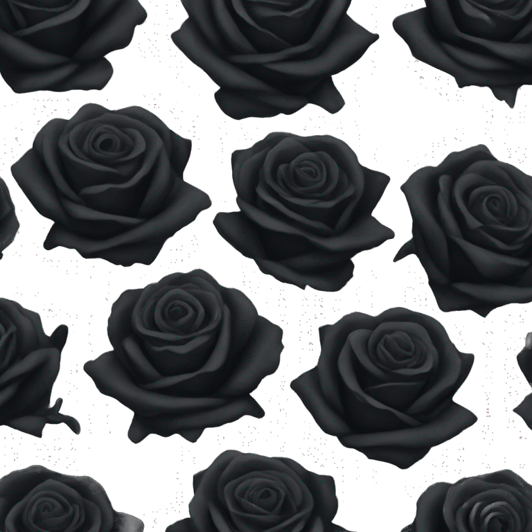 Black roses  emoji