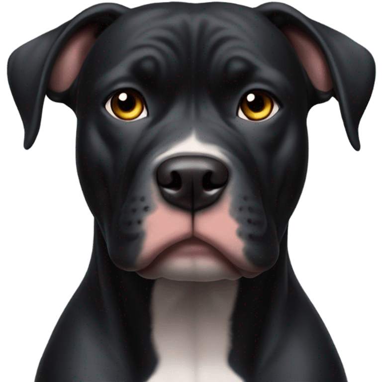 Black pitbull emoji