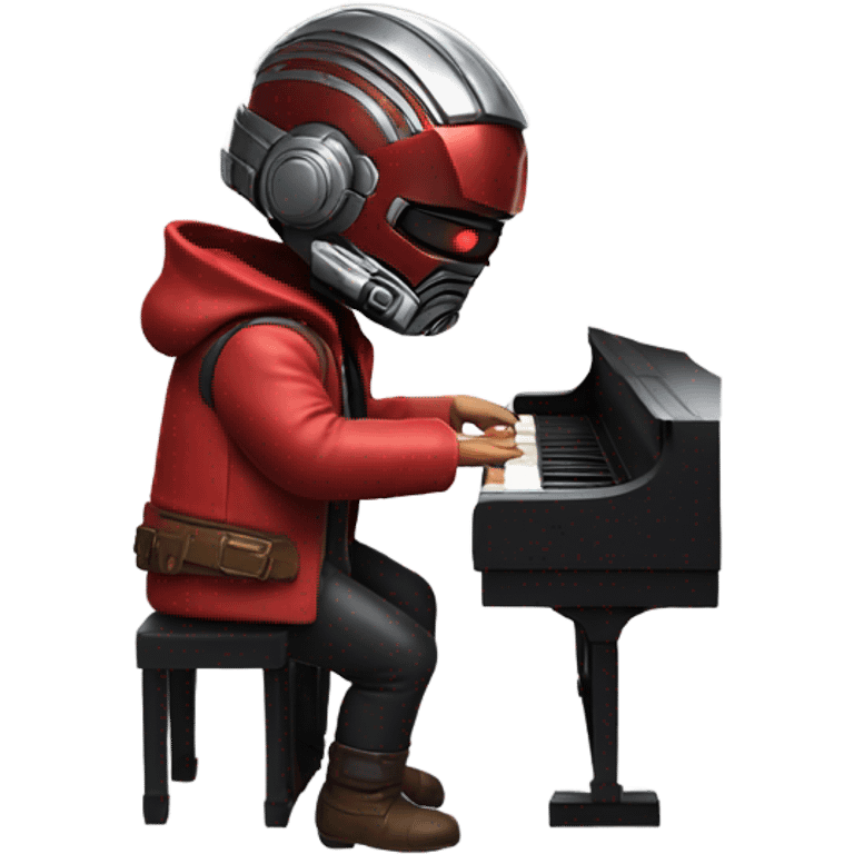 Starlord from galaxy Guardians playing a piano emoji