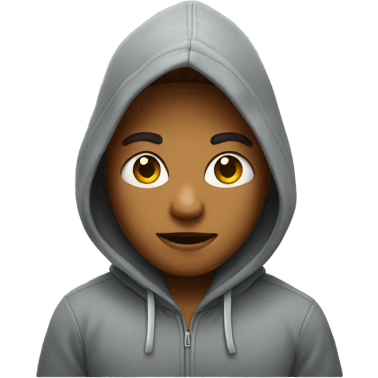 Me wearing a hoodie emoji