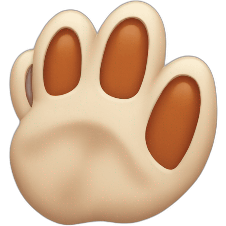 A fox paw emoji