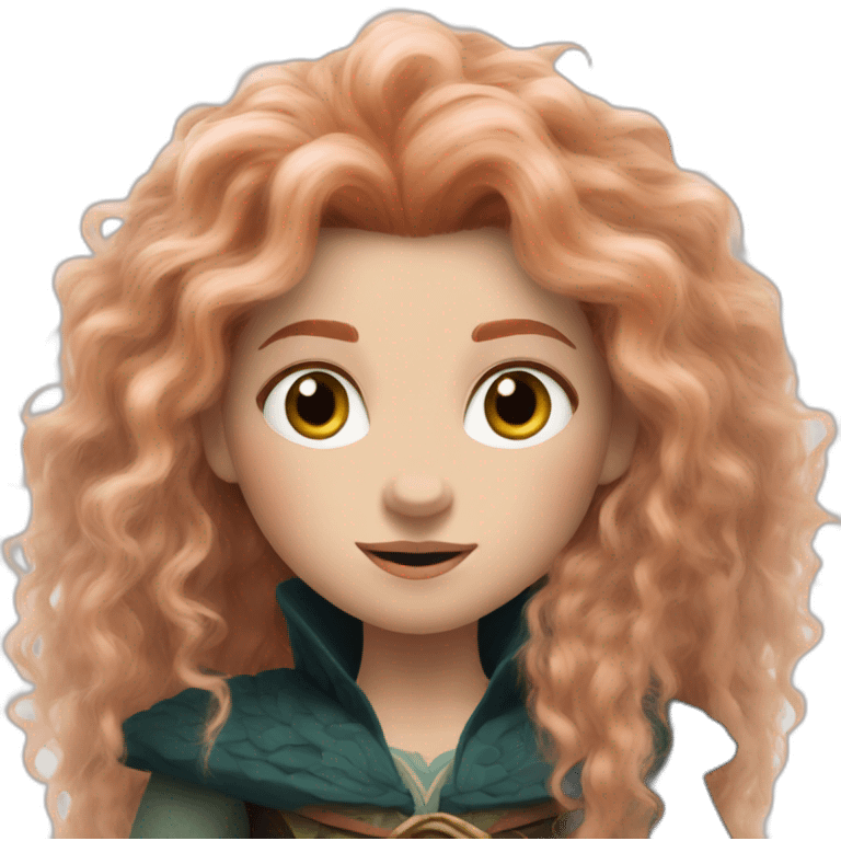 ghotic Merida from Brave emoji