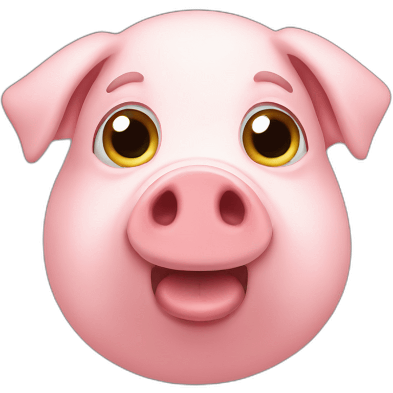 nice pig with wide eyes emoji