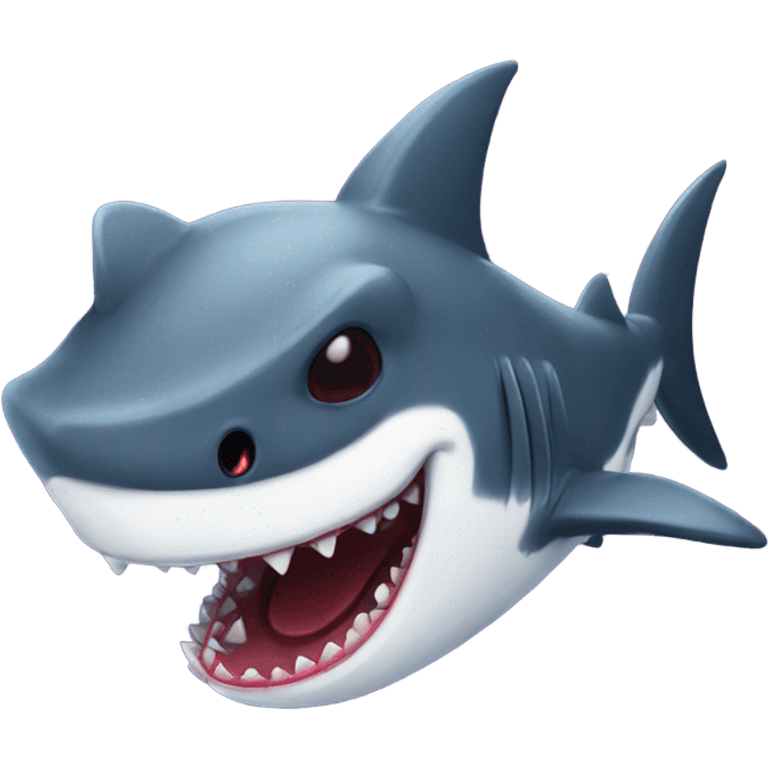 Vampire shark emoji