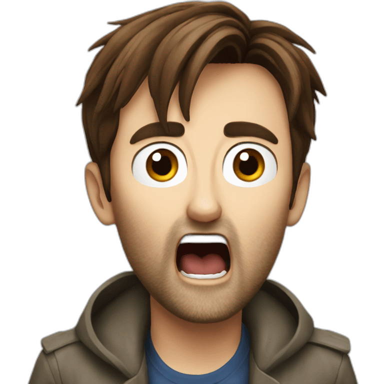 david tennant screaming emoji