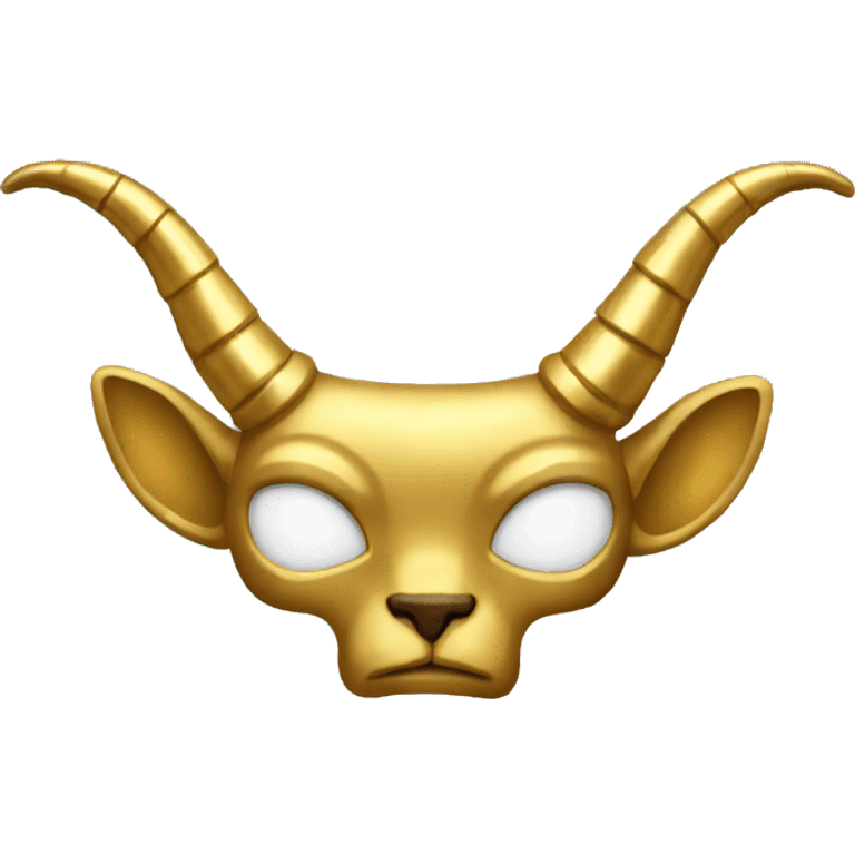 short gold horns emoji