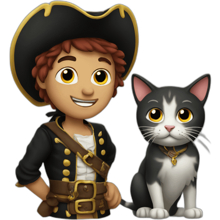 pirate with a cat emoji